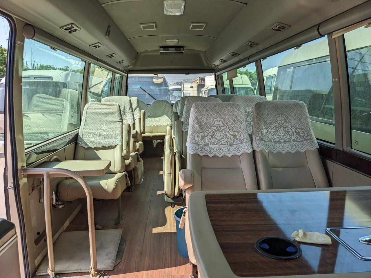 Minibús, Furgoneta de pasajeros TOYOTA Coaster original Japanese passenger bus minivan: foto 7