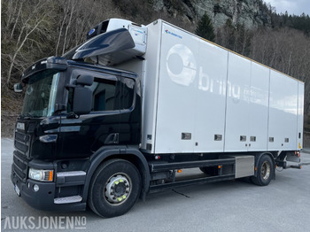 Camión caja cerrada 2016 Scania P280 6x2 med 2 temp kjøl/ fryse aggregat og lift med kun 190 500 km!!: foto 1