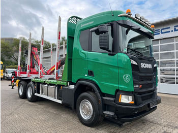 Scania R500 6x4 Holztransporte Kran PENZ 15Z9.50  - Camión forestal