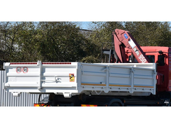 MAN Abrollkipper Container + KRAN HMF 953 K2!  - Camión multibasculante: foto 2