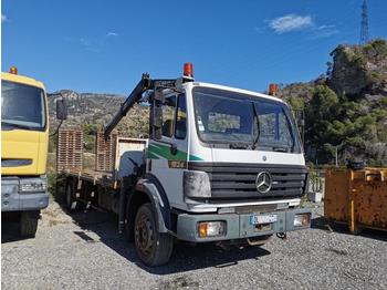 Camión caja abierta para transporte de equipos pesados Mercedes 1824: foto 1