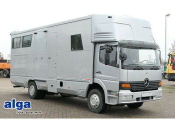 Camión transporte de ganado Mercedes-Benz 1223 L/Pferdetransporter/Wohnabteil/AHK/3 Sitze: foto 1