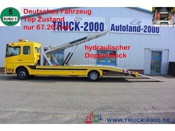 Camión portavehículos Mercedes-Benz Atego 1222 Hartmann Doppelstock 2 PKW 67.267 km: foto 1