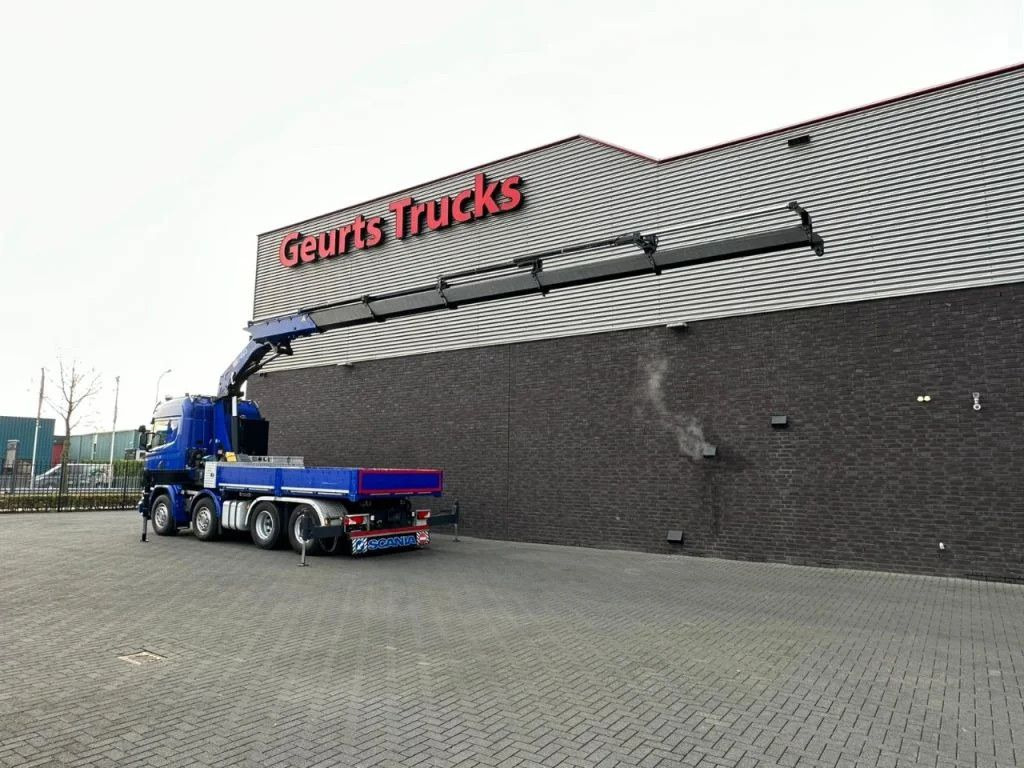 Camión grúa, Camión caja abierta Scania R580 V8 8X4 TREKKER-BAKWAGEN COMBI + HMF 4020-K5: foto 4