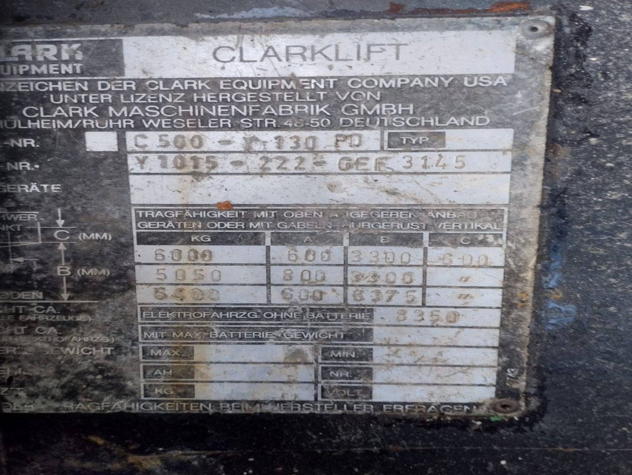 Carretilla elevadora diésel CLARK  C500 Y130 PD: foto 15