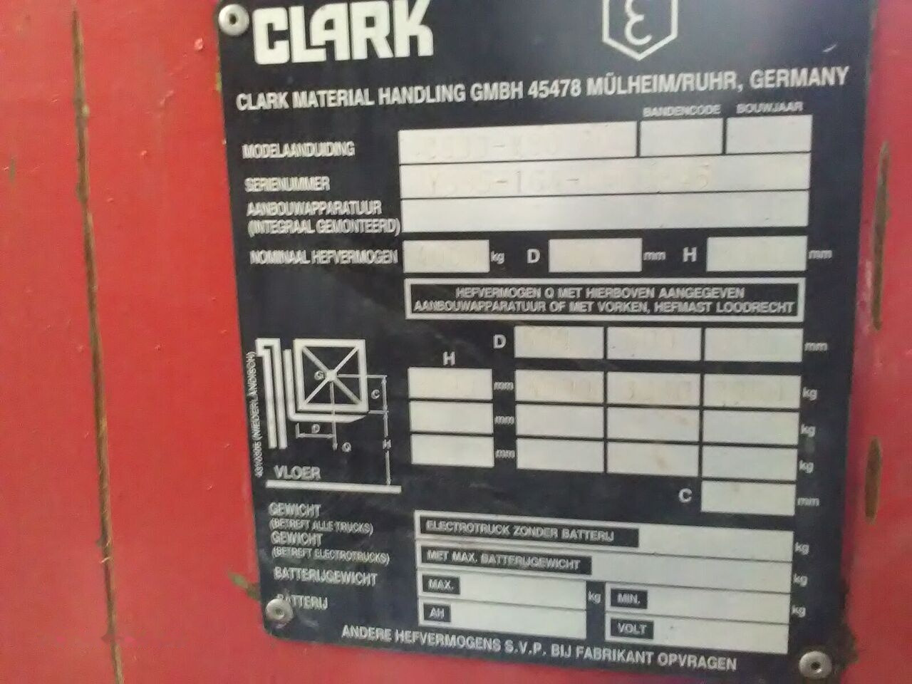 Carretilla elevadora diésel Clark 4.0: foto 7