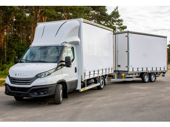 Iveco Daily 35S18 Pritsche Plane LBW + Anhänger  - Furgoneta con lona