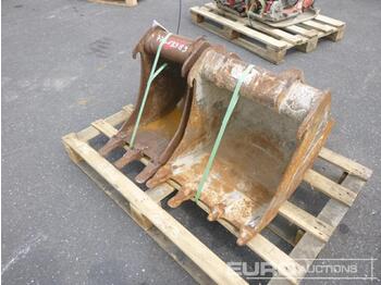  16", 12" Digging Buckets, ARDEN to suit 2-4 Ton Excavator (2 of) - Cazo