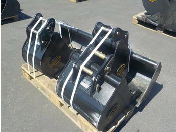  Unused Strickland 48'' Ditching, 18'', 12'', 8'' Digging Buckets to suit Kubota KX61/U25 (4 of) - Cazo
