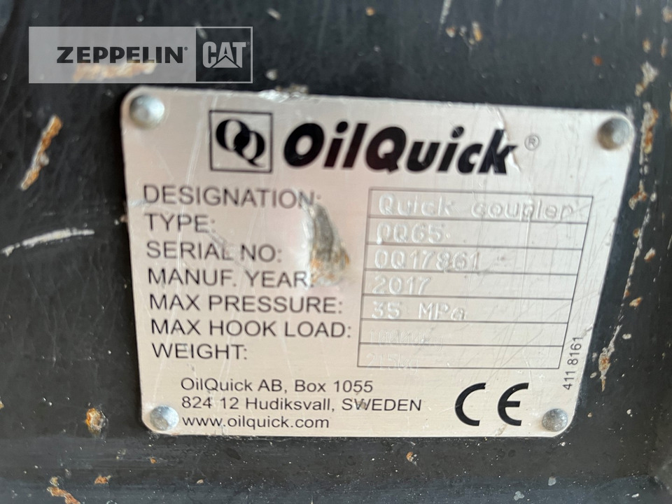 Acoplamiento rápido para Maquinaria de construcción Oilquick Deutschland GmbH OQ65/5 Hydr. Schnell: foto 2