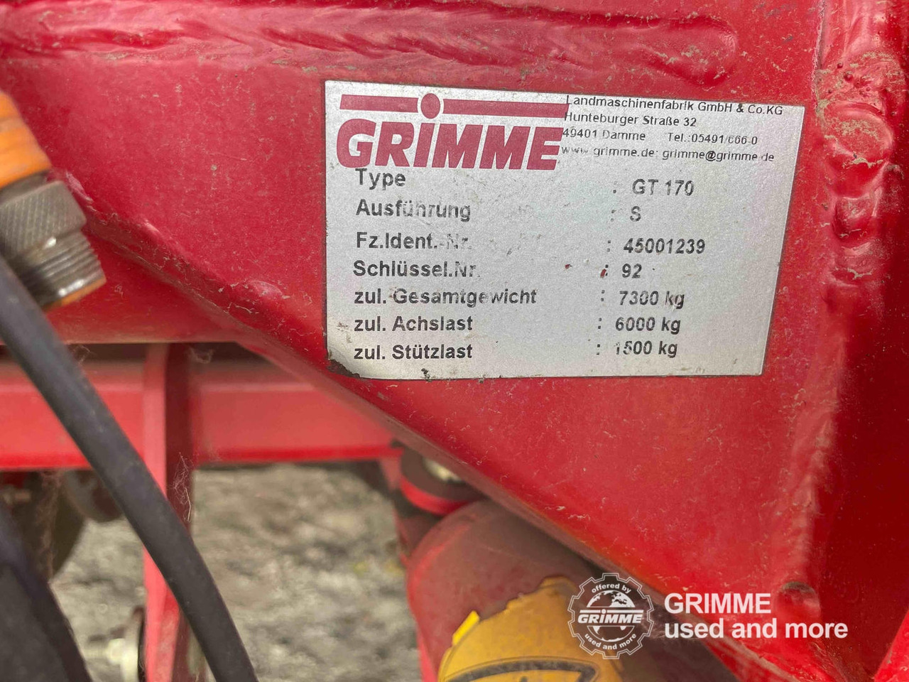 Arrancadora de patatas Grimme GT 170: foto 2