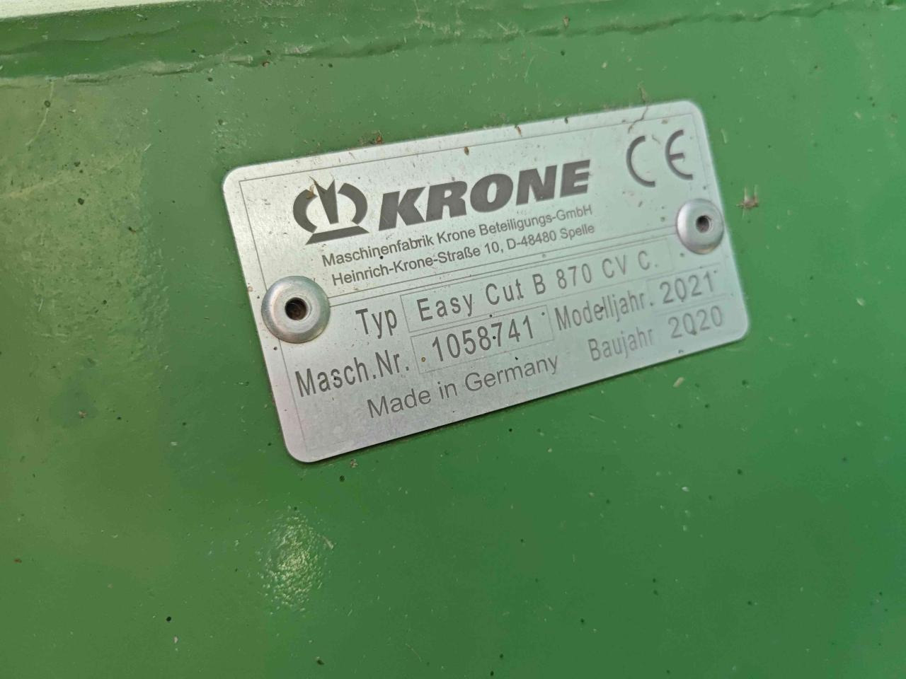Segadora Krone EC B 870 CV Collect: foto 10