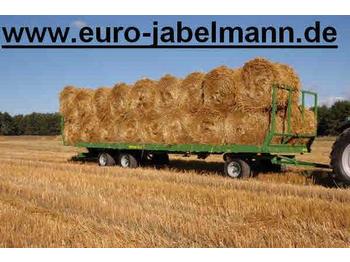 Remolque plataforma agrícola nuevo Pronar 3-achs Anhänger, Ballenwagen, Strohwagen, TO 26;: foto 1