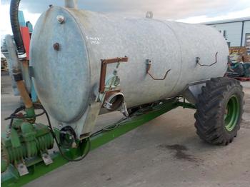 Remolque agrícola Single Axle Draw Bar PTO Driven Galvanised Slurry Tanker: foto 1