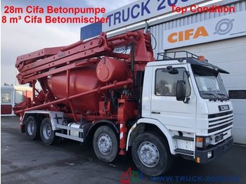 Scania 113G360 28m CiFa Pumpe 8m³ Mischer Top Condition - Camión bomba de hormigón