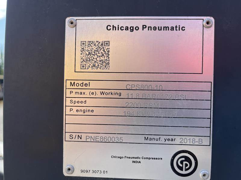Compresor de aire Chicago Pneumatic CPS 800 - 10: foto 2