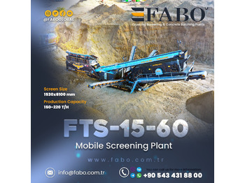 FABO FTS 15-60 Mobile Screening Plant | Tracked Screening Plant - Cribadora