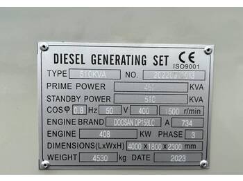 Generador industriale Doosan DP158LC - 510 kVA Generator - DPX-19855: foto 4
