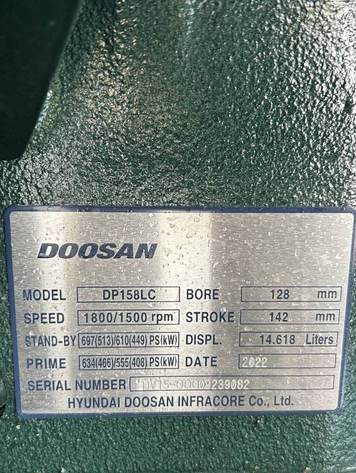 Generador industriale Doosan DP158LC - 510 kVA Generator - DPX-19855: foto 15