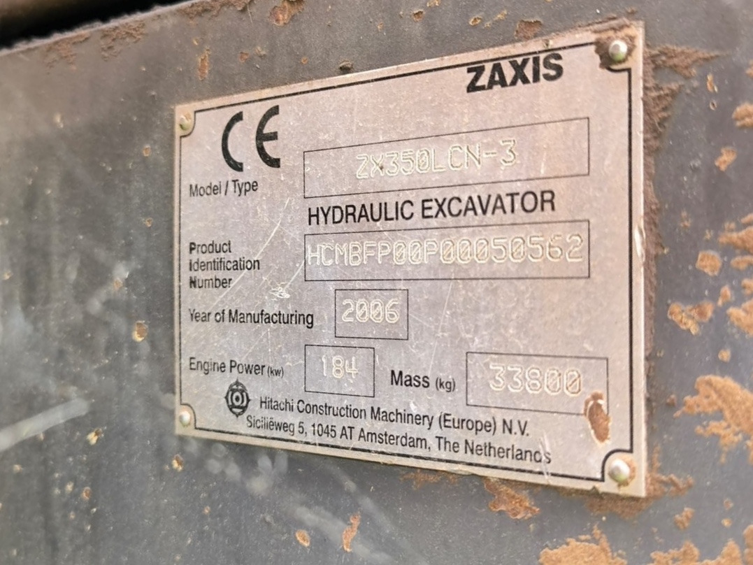 Excavadora de cadenas HITACHI ZX350LCN-3: foto 9