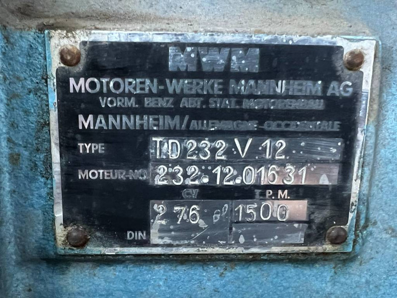 Generador industriale MWM 215KVA V12 Generator: foto 10