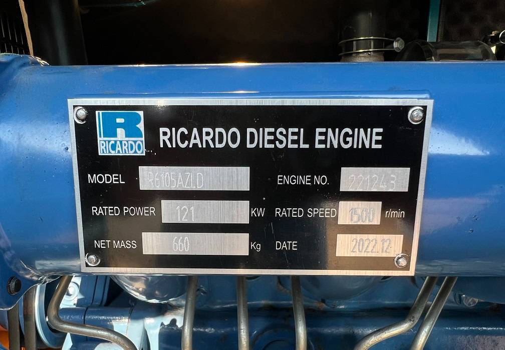 Generador industriale Ricardo 100KVA (80KW) SILENT GENERATOR 3 PHASE 50HZ 400V: foto 11