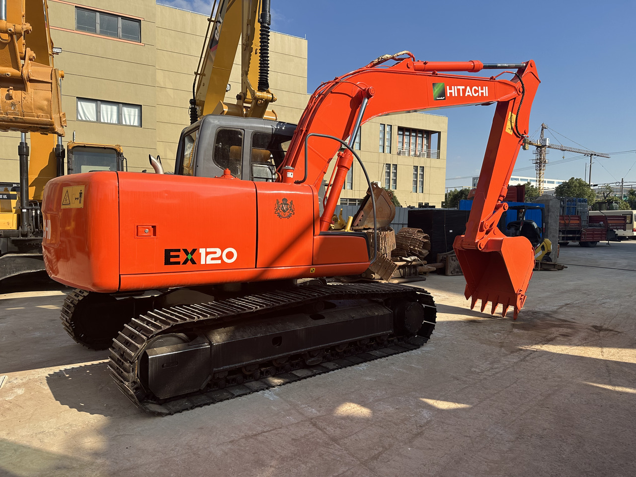 Excavadora de cadenas Used mini hitachi ex120 excavator Direct injection excavator for sale: foto 11