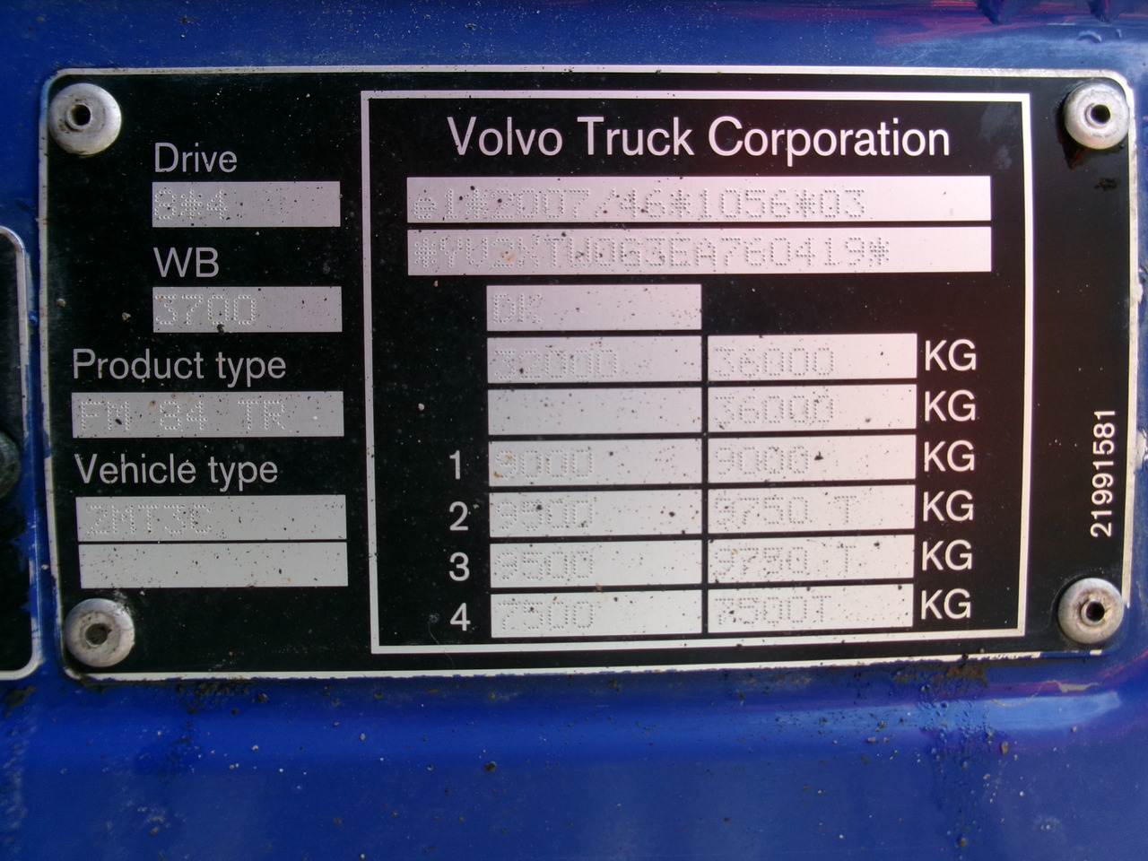 Leasing de Volvo FM 420 8X4 Cifa MK25H concrete pump 25 m / mixer 7 m3 Volvo FM 420 8X4 Cifa MK25H concrete pump 25 m / mixer 7 m3: foto 50