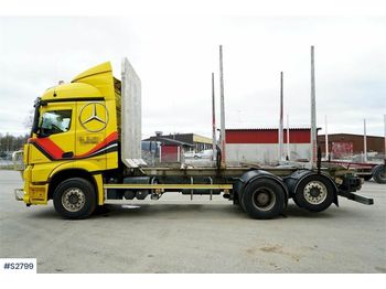 MERCEDES-BENZ 963 Timber Truck with LEFAB V4100 5 axle Timber Tr - Remolque forestal