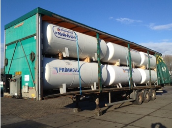 Depósito de combustible 5000 L (2,5 ton) Gas tanks on flatbed trailer -Gas, Gaz, LPG, GPL, Propane, Butane tanks aboveground ID 1.50: foto 1