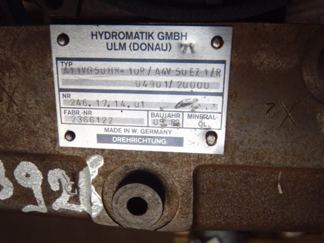 Bomba hidráulica para Maquinaria de construcción Hydromatik A11VG50HW-10P -: foto 3