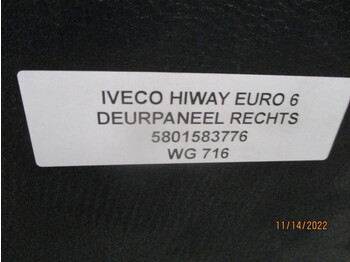 Cabina e interior para Camión Iveco 5801583776 DEUR PANEEL RECHTS HI WAY EURO 6 RECHTS: foto 3