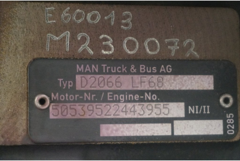 Motor para Camión MAN D2066LF68 EURO6 320PS: foto 5