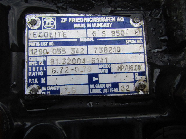Caja de cambios para Camión MAN TGL ZF65850 ECOLITE GEARBOX: foto 3
