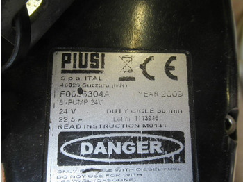 Bomba de combustible para Maquinaria de construcción Piusi F0036304A -: foto 3