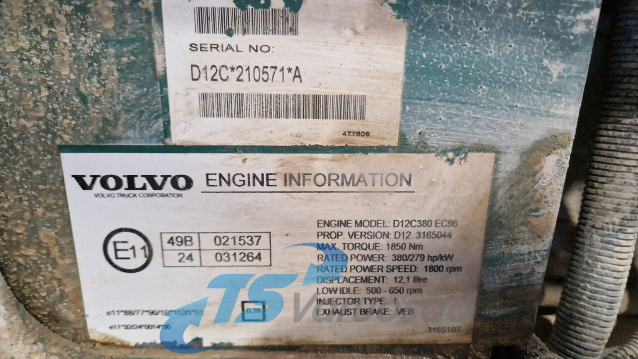 Motor para Camión Volvo mootor D12C380 D12C380: foto 2
