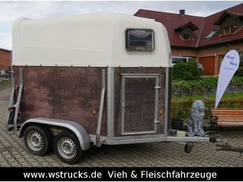 Remolque transporte de ganado Holz Poly 2 Pferde mit SK: foto 1