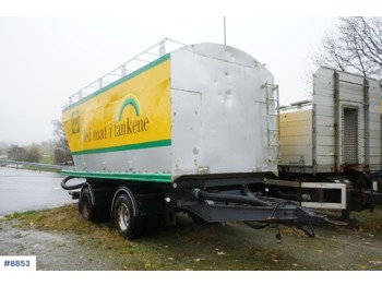 Remolque volquete Istrail 2 axle power feed / bulk trailer with tip. 28 m3. Repair object.: foto 1