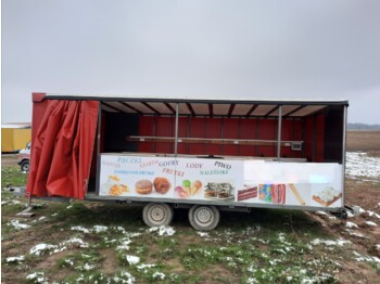 Remolque venta ambulante Przyczepa laweta samochodowa 7,50 m gastronomiczna: foto 1