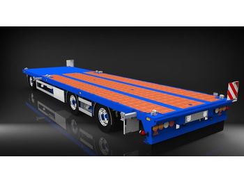 HRD 3 axle Achs light trailer drawbar ext tele  - Remolque góndola rebajadas