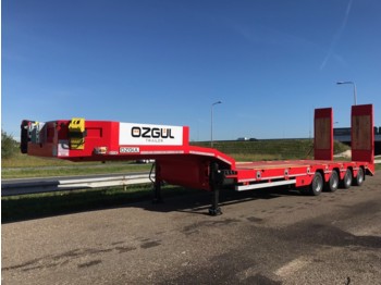 OZGUL LW4 70T 4 axle lowbed semi trailer, hydraulic ramps (300) - Remolque góndola rebajadas