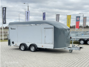 Debon C1000 van cargo 3500 kg 5m closed trailer for 1 car doors - Remolque portavehículos