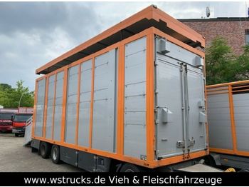 Menke 2 Stock Ausahrbares Dach Vollalu  - Remolque transporte de ganado