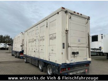 Menke 3 Stock Ausahrbares Dach Vollalu  7,35m  - Remolque transporte de ganado