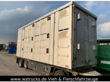 Menke 3 Stock Ausahrbares Dach Vollalu  7,50m  - Remolque transporte de ganado