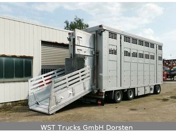 Menke 3 Stock  Vollalu 7,50m Hubdach  - Remolque transporte de ganado