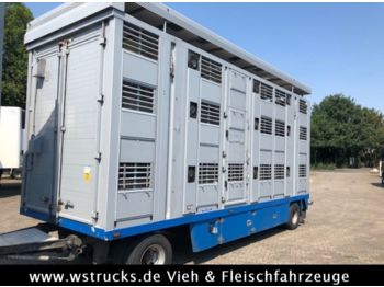 Menke 3 Stock   Vollalu Hubdach  - Remolque transporte de ganado