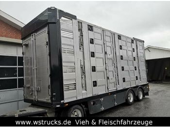 Menke 5 Stock Unfall  Hubdach  Vollalu Typ 2  - Remolque transporte de ganado