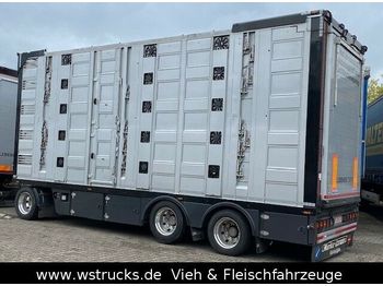 Menke 5 Stock Unfall  Hubdach  Vollalu Typ 2  - Remolque transporte de ganado