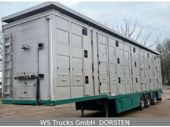 Semirremolque transporte de ganado Menke-Janzen 3 Stock , Lenkachse , Hubdach: foto 1